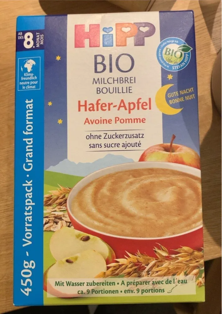 Bouillie Avoine Pomme