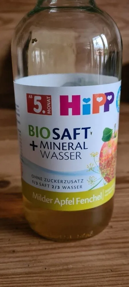 Hipp Biosaft+Mineralwasser