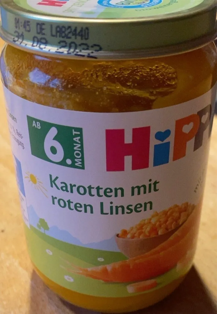 Karotten mit roten Linsen (ab 6. Monat)