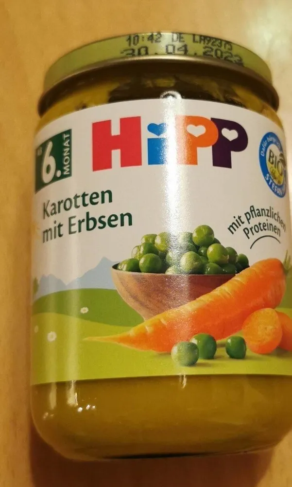 Karotten mit Erbsen (ab 6. Monat)