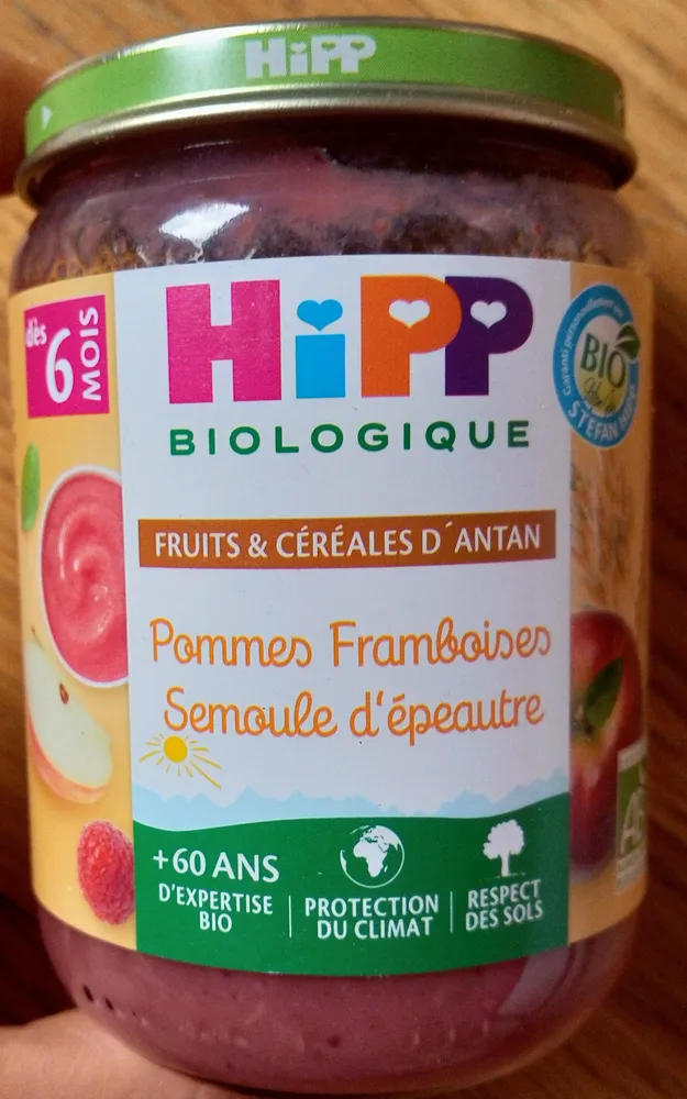 Pommes Framboises Semoule d'épeautre