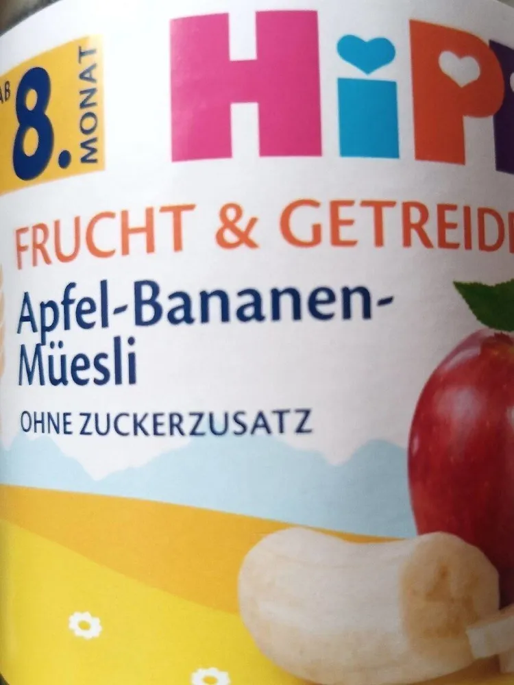 Apfel Bananen müesli