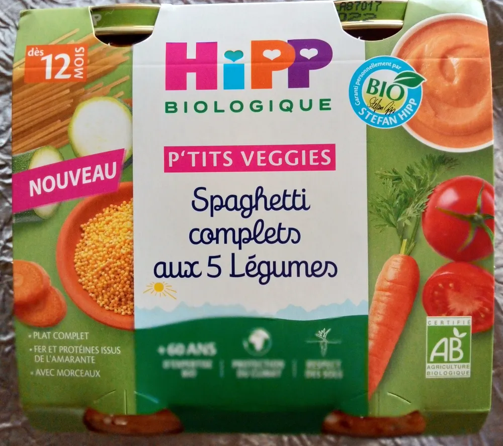 Spaghetti complets aux 5 légumes