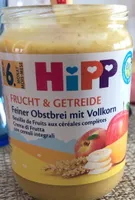 Bouillie de fruits aux céréales complètes