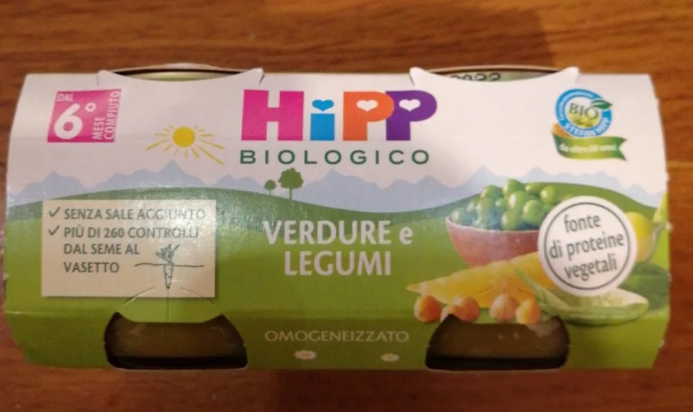 Omogeneizzato verdure e legumi