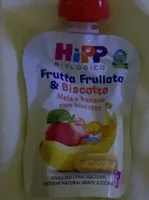 Frutta frullato e biscotto