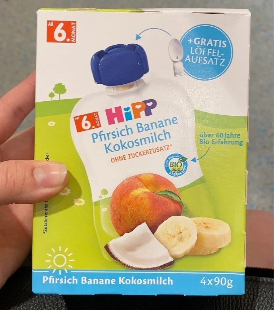 Pfirsich Banane Kokosmilch