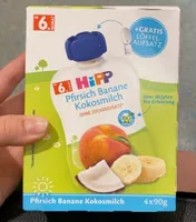 Pfirsich Banane Kokosmilch