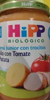 Pollo con tomate y patata