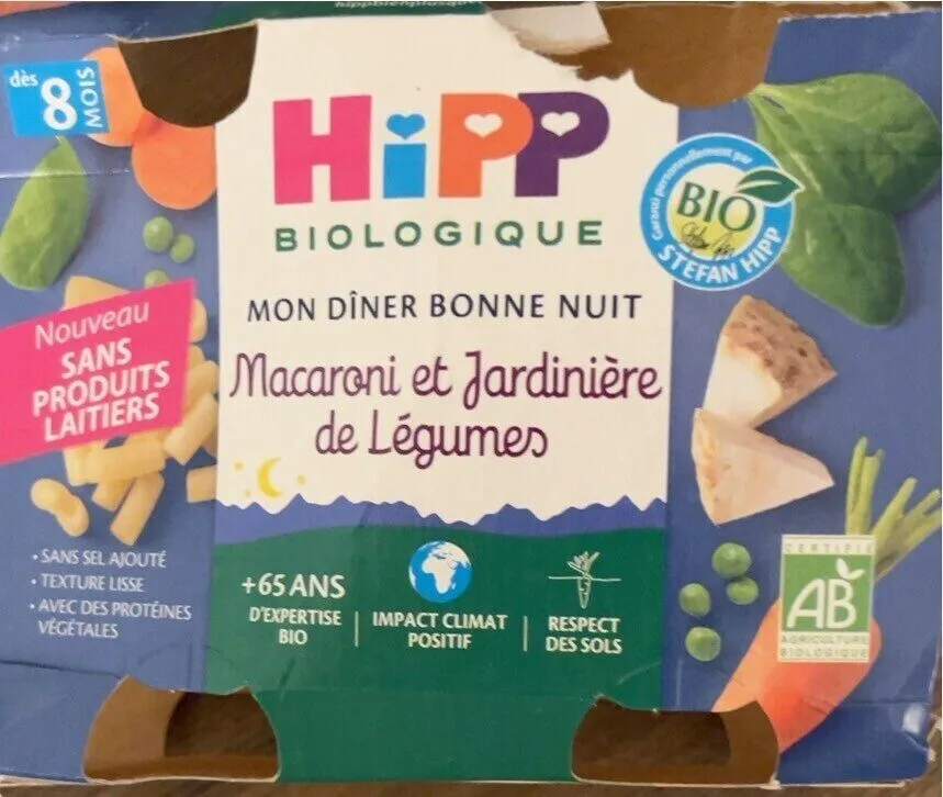Macaroni et jardiniere de legumes