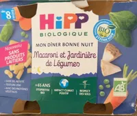 Macaroni et jardiniere de legumes