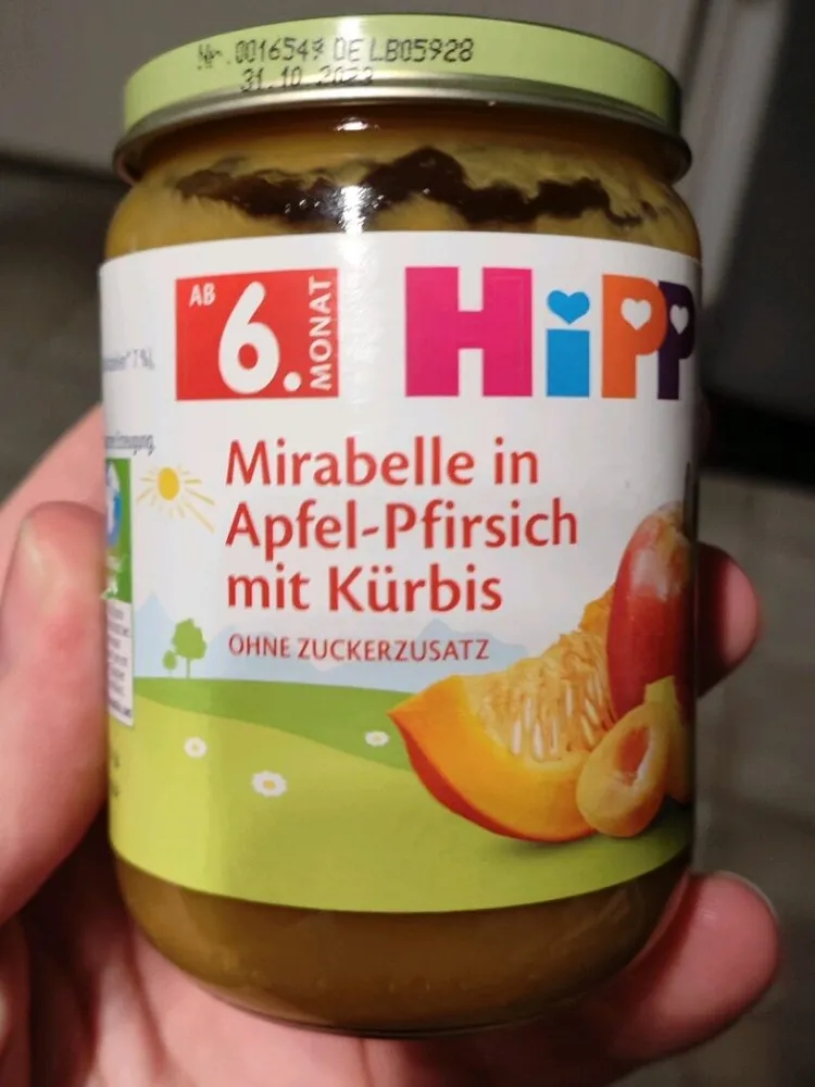 Mirabelle in Apfel-Pfirsich mit Kürbis (ab 6. Monat)