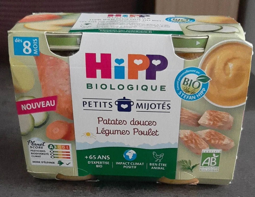 Patates douce légumes poulet