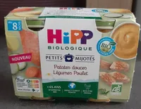 Patates douce légumes poulet