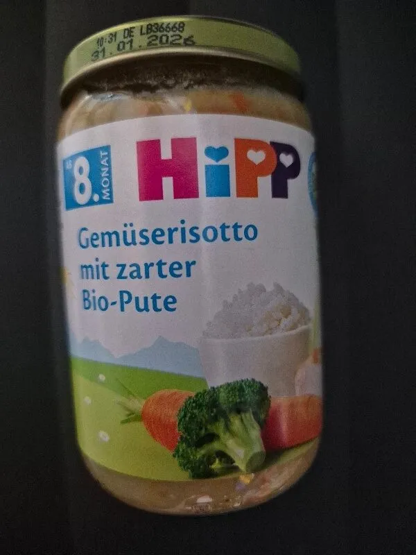 Gemüserisotto mit zarter Bio-Pute (ab 8. Monat)