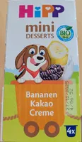 Mini Desserts Bananen Kakao Creme