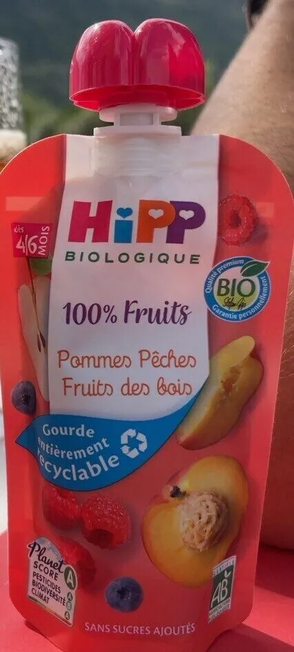 100% Fruits Pommes Pêches Fruits des bois