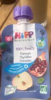 100% Fruits Pommes Myrtilles Grenades