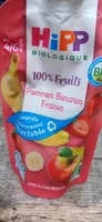 100% Fruits Pommes Bananes Fraises