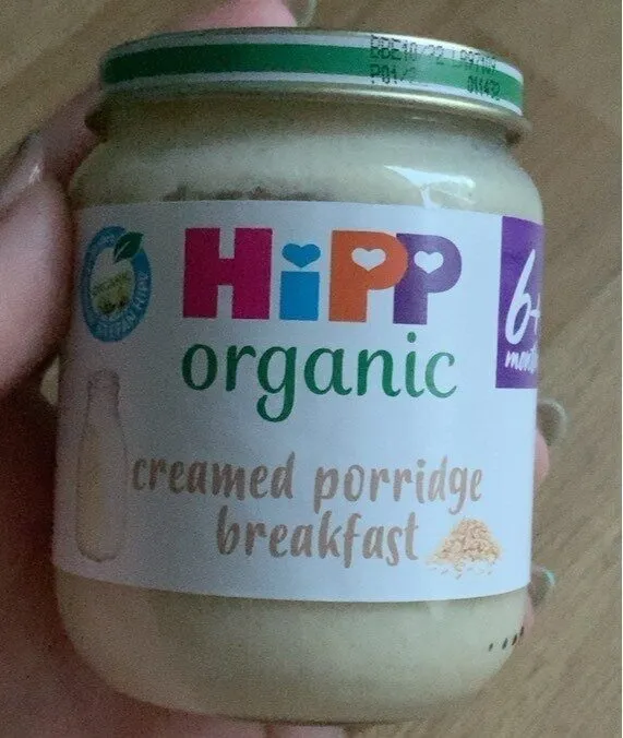 Creamed porridge breakfast