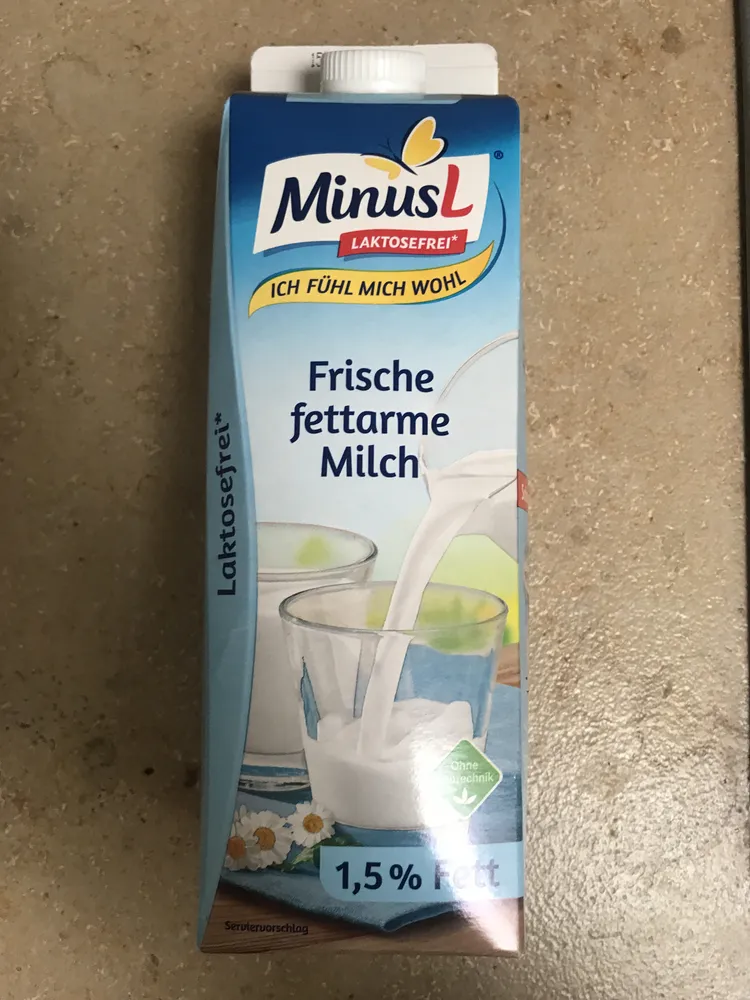 Minus L lait uht 1/2 ecreme sans lactose
