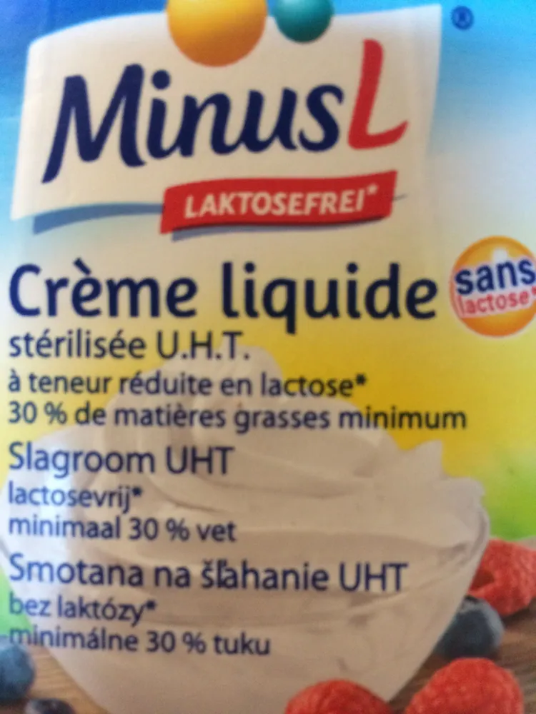 Crème Liquide Sans Lactose
