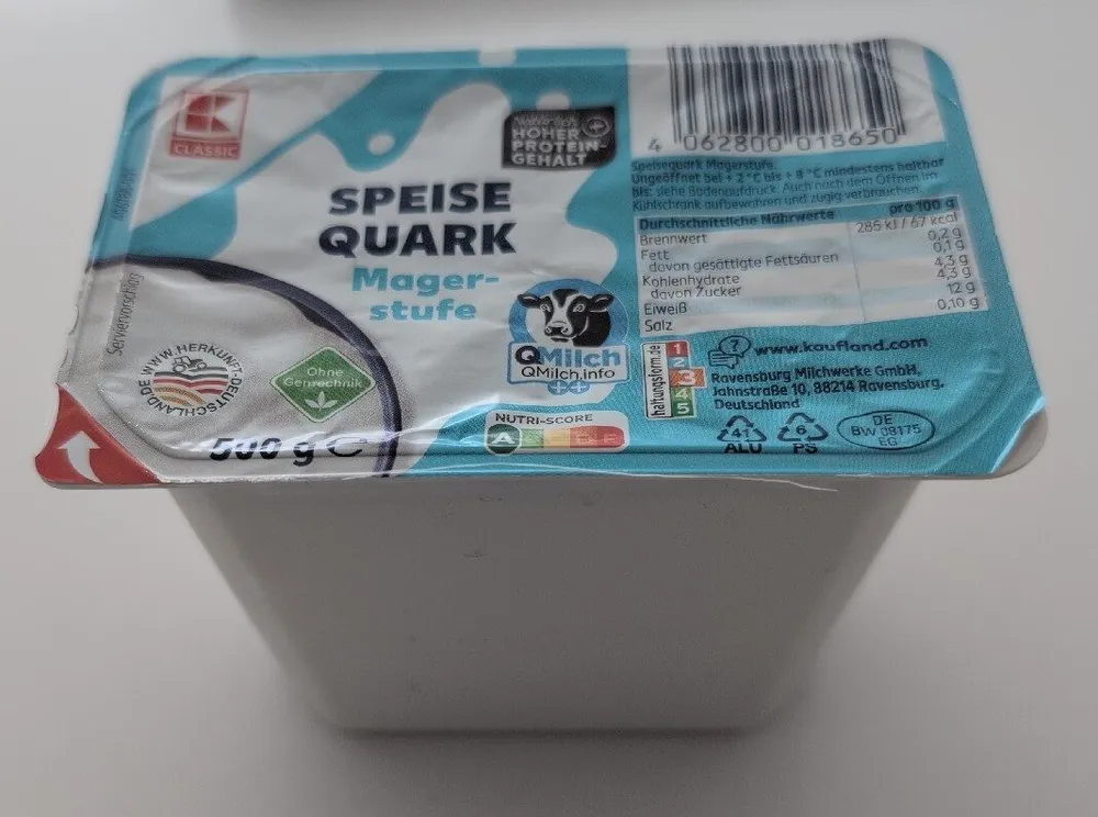 Speisequark Magerstufe