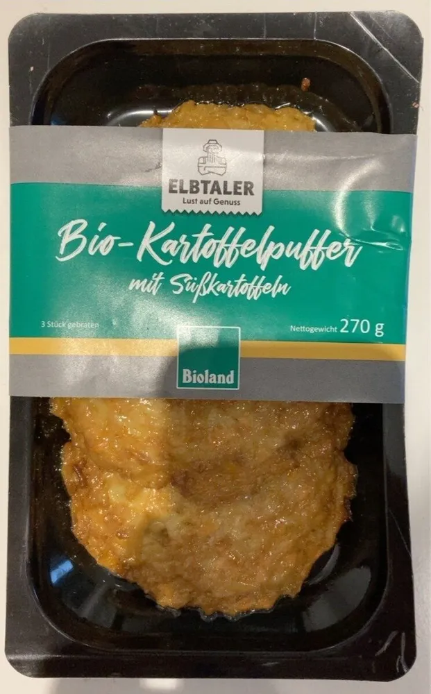 Bio-Kartoffelpuffer mit Süßkartoffeln