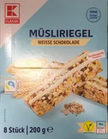 Müsliriegel Weisse Schokolade
