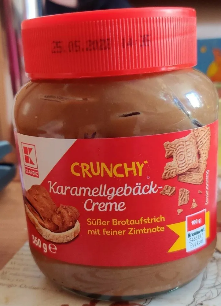 Crunchy Karamellgebäckcreme