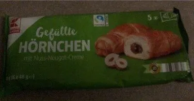 Gefüllte Hörnchen Nuss - Nougat - Creme
