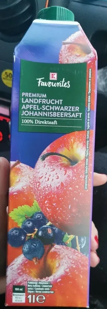 Landfrucht Apfel- Schwarzer Johannisbeersaft