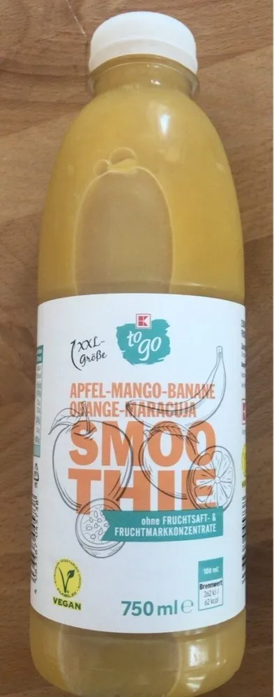 Apfel-Mango-Banane-Orange-Maracuja Smoothie