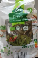 penne aus grünen Erbsen Nudeln