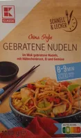 China Style Gebratene Nudeln