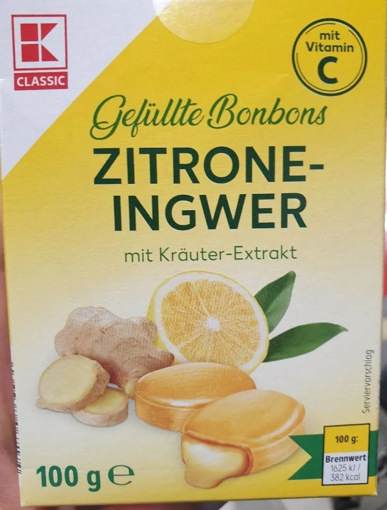 Zitrone-Ingwer mit Kräuter-Extrakt