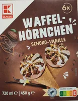 Waffelhörnchen Schoko-Vanille