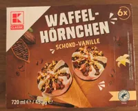 Waffel-Hörnchen Schoko-vanille