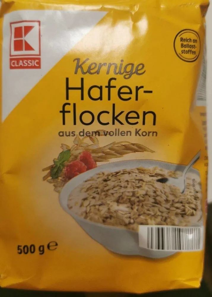 Kernige Haferflocken
