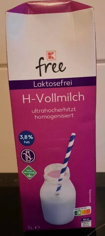 Laktosefreie H-Vollmilch