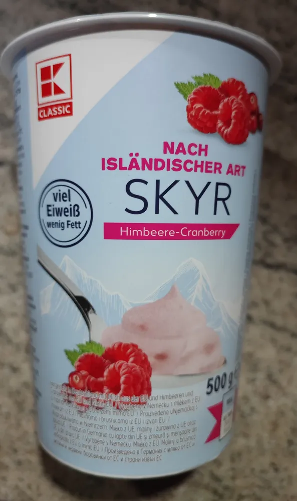 NACH ISLÄNDISCHER ART SKYR Himbeere-Cranberry