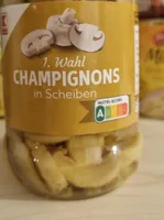 Gemüse Champignons  geschnitten Pilze