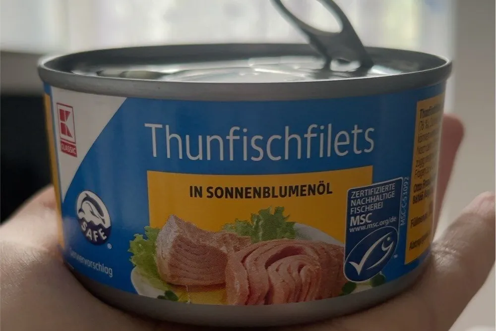 Thunfischfilets in Sonnenblumenöl