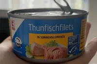 Thunfischfilets in Sonnenblumenöl