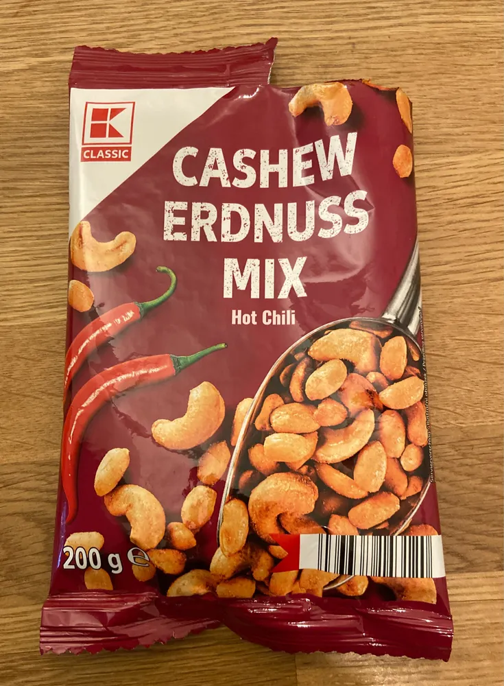Cashew Erdnuss Mix Hot Chili