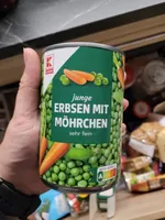 junge Erbsen mit Möhrchen