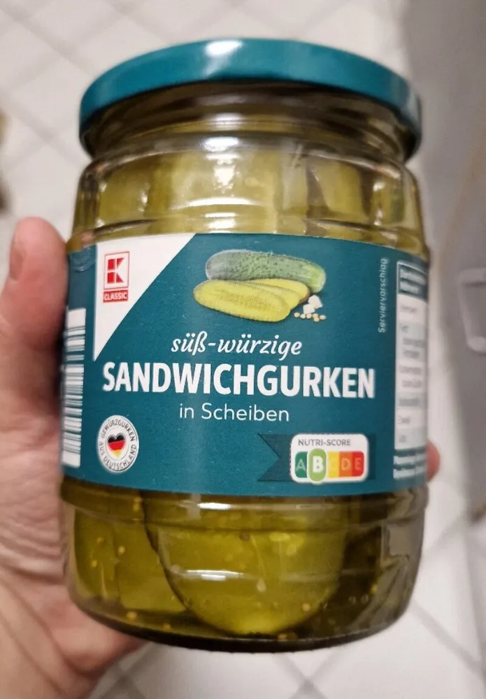 Gewürzgurken Sandwichgurken/ Kcl