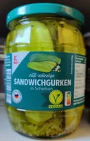 Sandwichgurken in Scheiben
