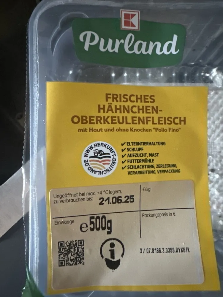 Hähnchen Oberkeule