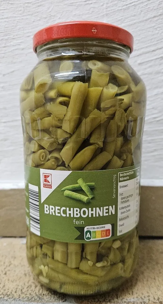 Brechbohnen fein im Glas